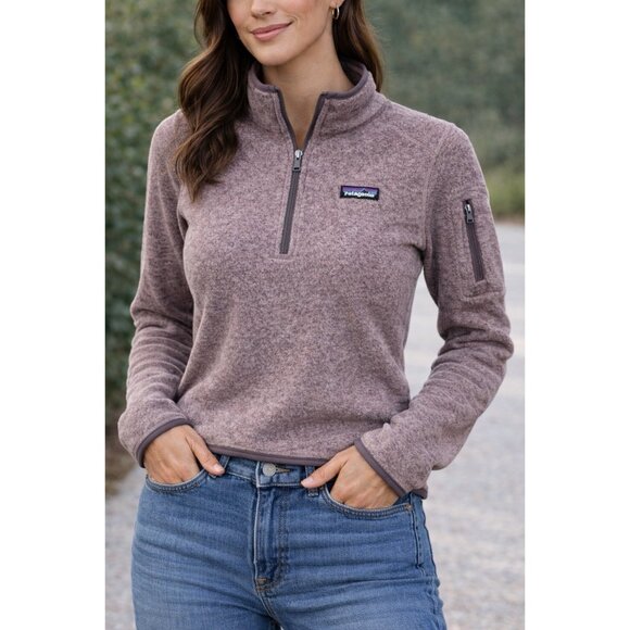 Patagonia Jackets & Blazers - Patagonia Fleece Pullover Women's M Lavender Zip Pocket 💜